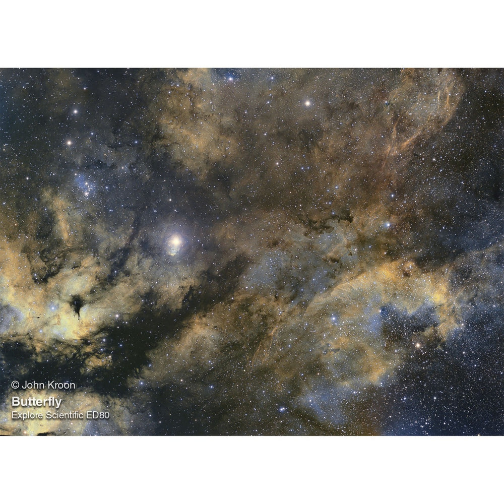 Explore Scientific ED80-FCD100 Series Air-Spaced Triplet Apochromatic Refractor Telescope Astrophotography Butterfly by John Kroon