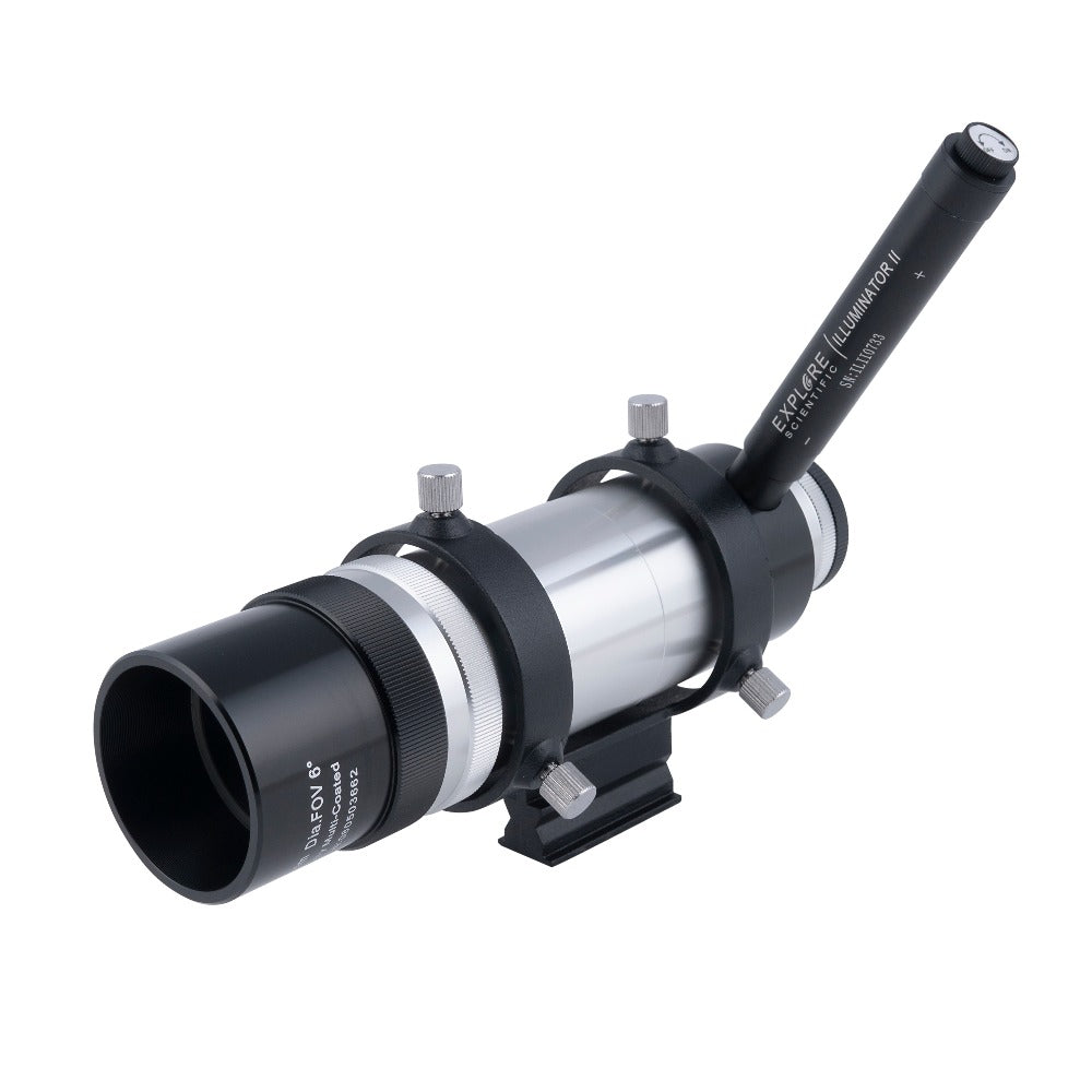 Explore Scientific 8x50 Illuminated Finder Scope with Bracket and Illuminator II full image