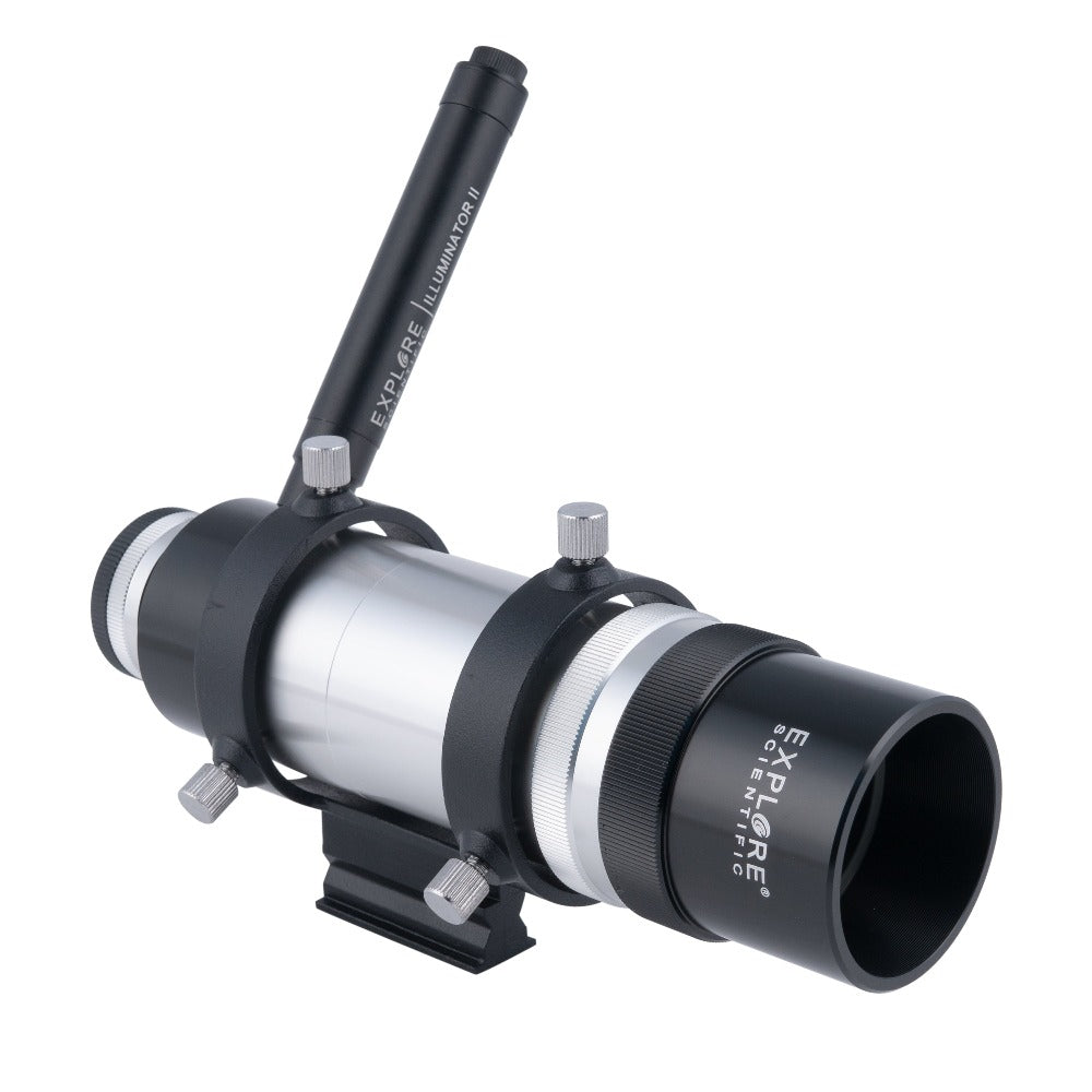 Explore Scientific 8x50 Illuminated Finder Scope with Bracket and Illuminator II side image