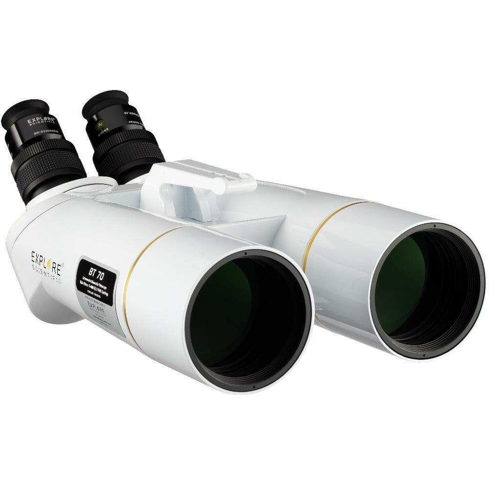 Explore Scientific BT-70 SF Large Binoculars with 62 Degree LER Eyepieces Full Picture Right Side