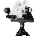 Explore Scientific BT-70 SF Large Binoculars with 62 Degree LER Eyepieces on U-mount with field tripod angle