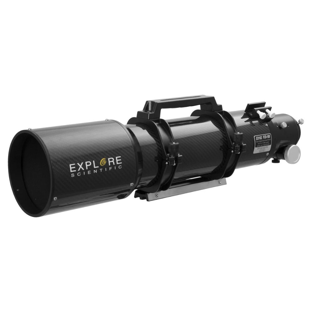 Explore Scientific ED102-FCD100 Series Air-Spaced Triplet Refractor Telescope in Carbon Fiber Full telescope picture