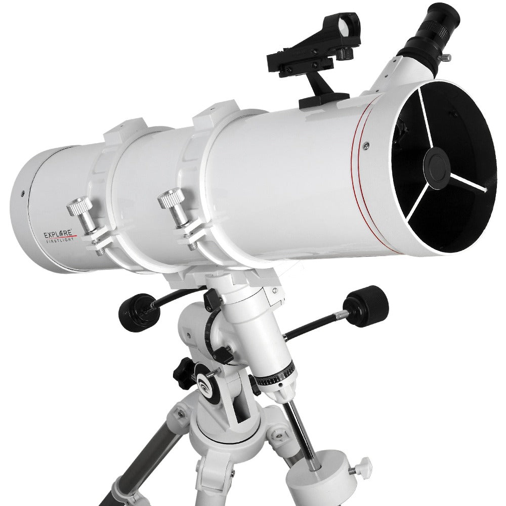 Explore Scientific FirstLight 130mm Newtonian Telescope with EQ3 Mount newtonian telescope with eyepiece and viewfinder