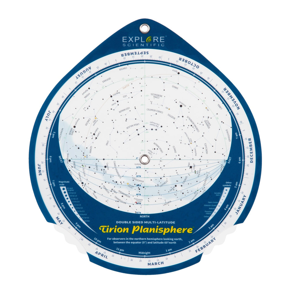 Explore Scientific 10-inch Hybrid Truss Tube Dobsonian Telescope Tirion Planisphere