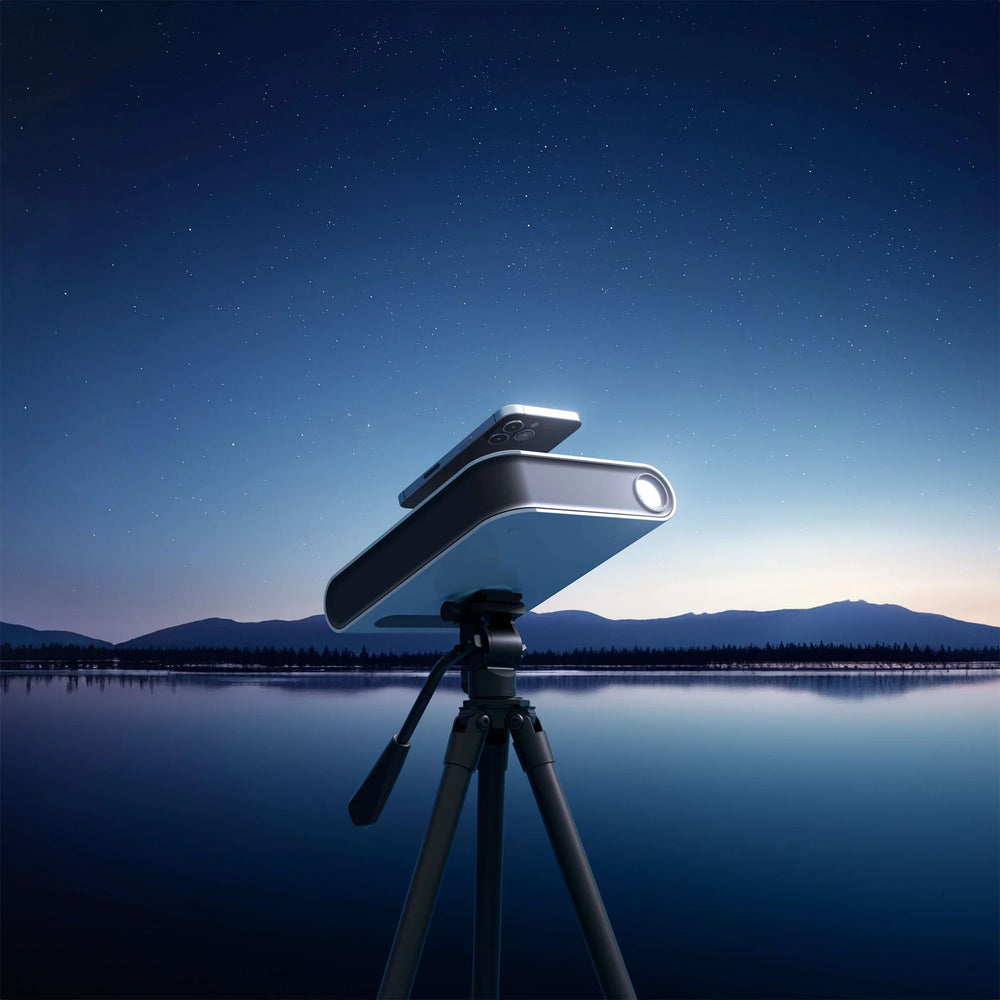 Landscape and the Vaonis Hestia Premium Smartphone Dedicated Telescope Set